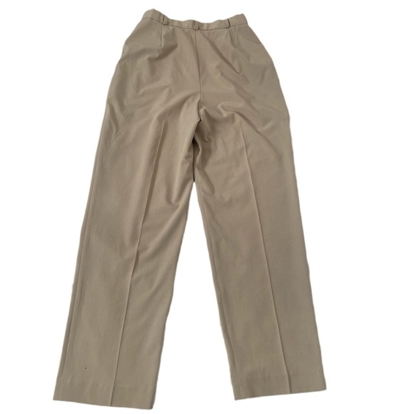 Norm Thompson Vintage Women’s Pleated Khaki Pants Tan Heigh-Waist Trousers Sz 8 - Picture 2 of 8